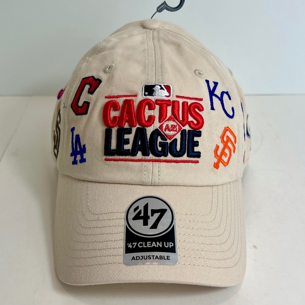 New 2025 MLB AZ Cactus League Spring Training Teams Logo Hat 47 Brand Clean Up